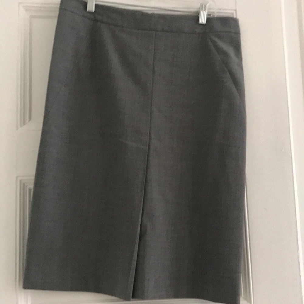 Theory a-line grey skirt